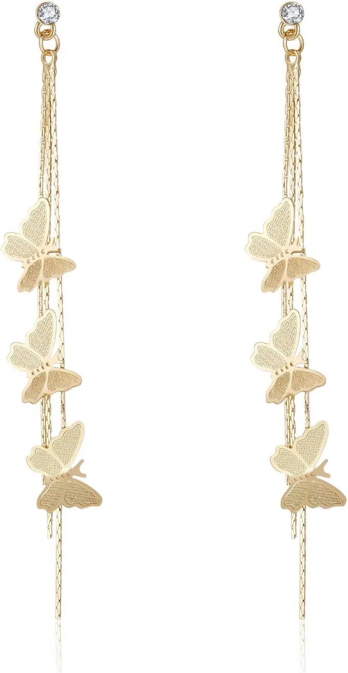 KRUCKEL Butterfly and Flower Earrings for Women | Embody the beauty of change, personal growth and positive transformation | Celebrate the season of transformation | Great Gift for Wedding, Birthday, Graduation and Anniversary (butterfly)