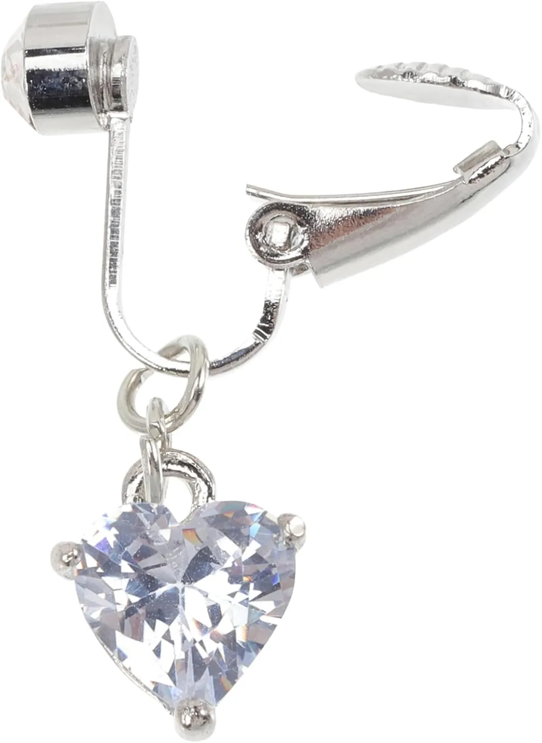 LIFKOME Clip on Fake Navel Ring for Women Small Belly Rings Dangles Belly Button Jewelry Set