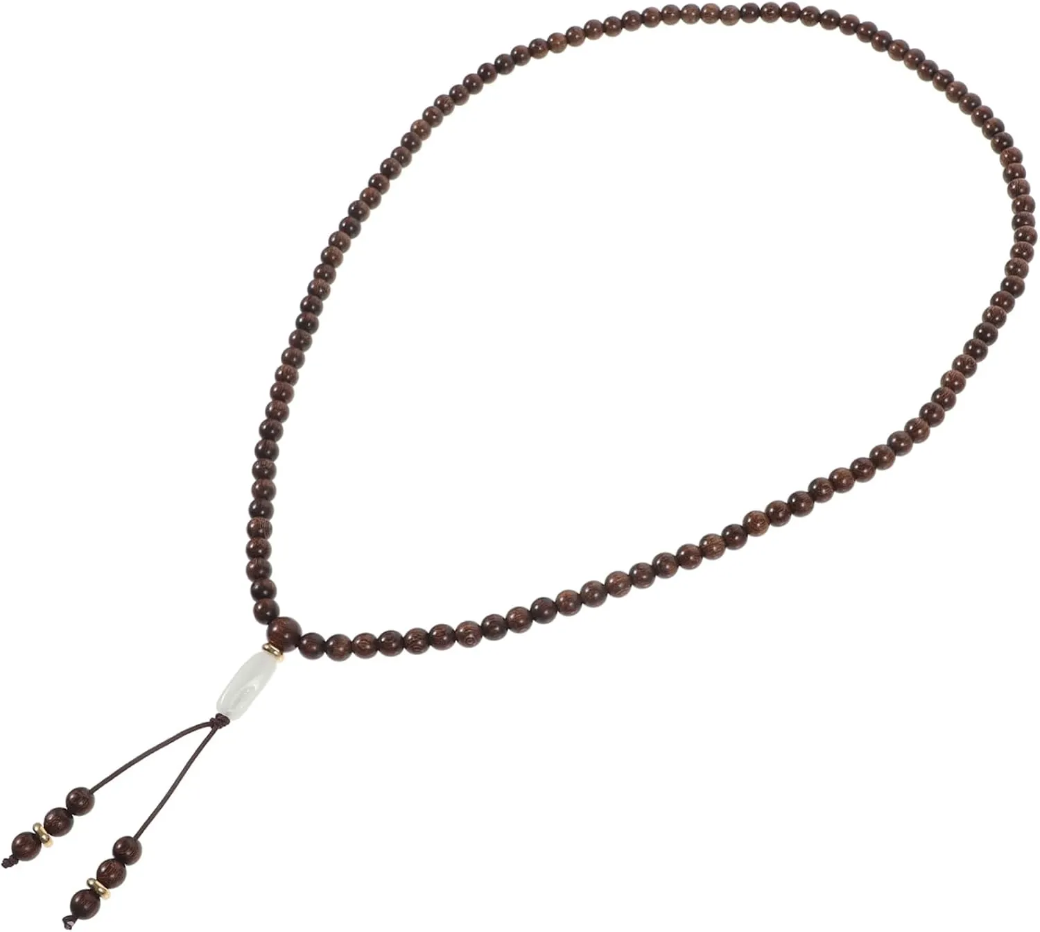 LIFKOME Wooden Bangle Bracelets Sandalwood 108 Bead Prayer Bracelet for Women Men Unisex Fashion Jewelry