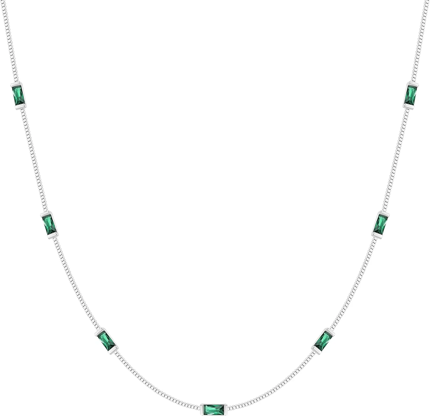 LOUISA SECRET Birthstone Necklaces for Women, 14K Gold Plated Dainty Simple Necklace, 925 Sterling Silver Birthday Anniversary Jewelry Gift for Women Mom Mother