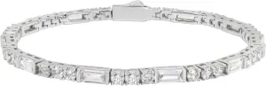 Lulu Mel 14K Gold Plated 3mm Tennis Bracelets For Women, Iced Out Cubic Zirconia Tennis Bracelet Layering Bracelets Trendy Stuff For Ladys