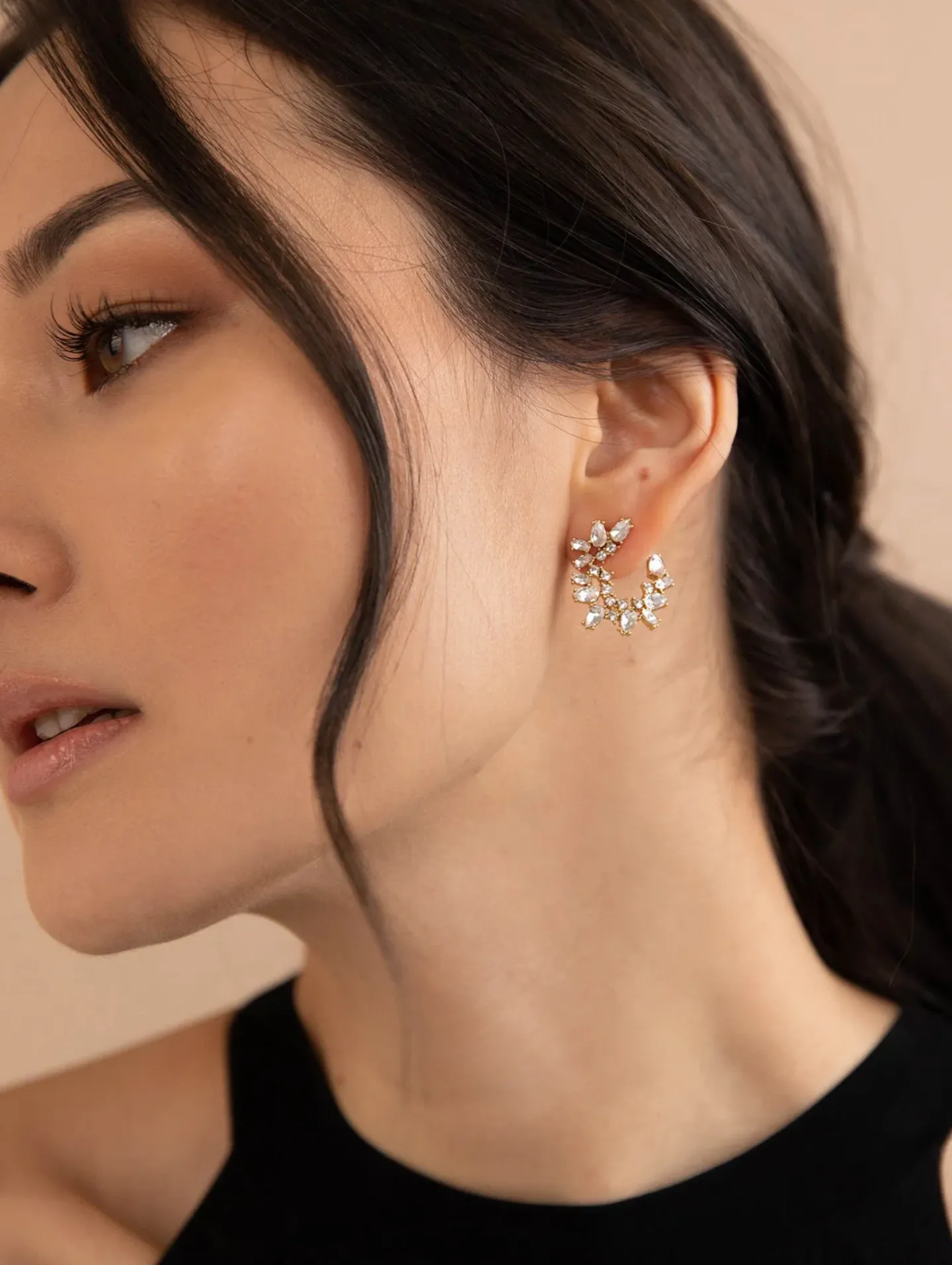 Lupe Crescent Studs