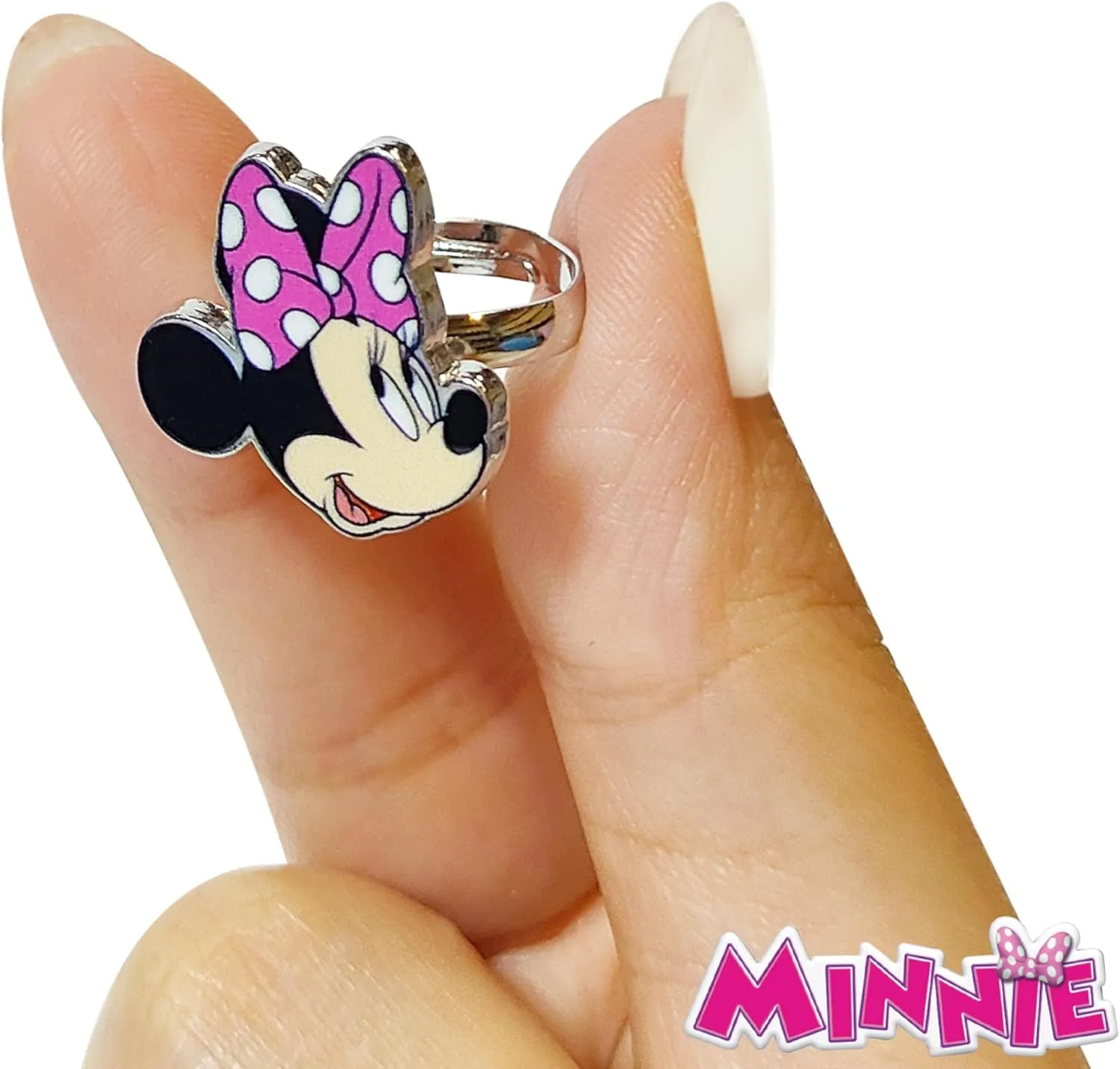 LUV HER Kids Jewelry: 4-Piece Adjustable Rings for Girls, Ring Sets with metal charm Fashion Girls Jewelry Ages 4 