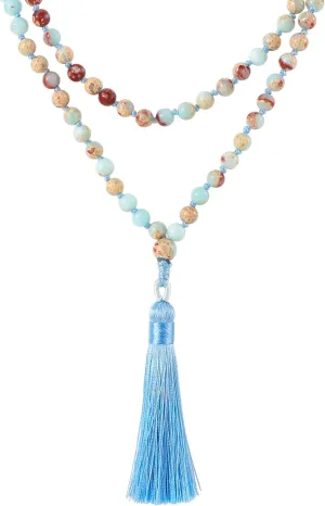 Mala Beads 8mm Prayer Beads 108 Mala Meditation Beads - Buddhist Prayer Beads Tibetan Buddhism Prayer Beads Necklace for Women Men