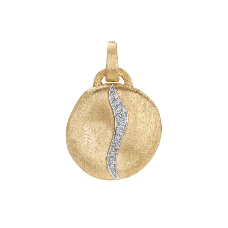 Marco Bicego Jaipur Collection 18K Yellow Gold Extra Large Diamond Accent Pendant