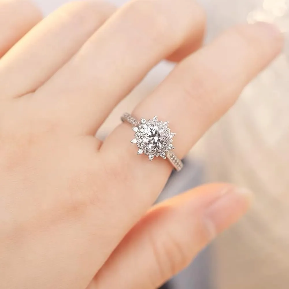 Matching Rings for Couples, Adjustable Unisex Eternity Love Band Set for Couples | CZ Stackable Jewelry, Perfect for Promise Engagements Rings for Women