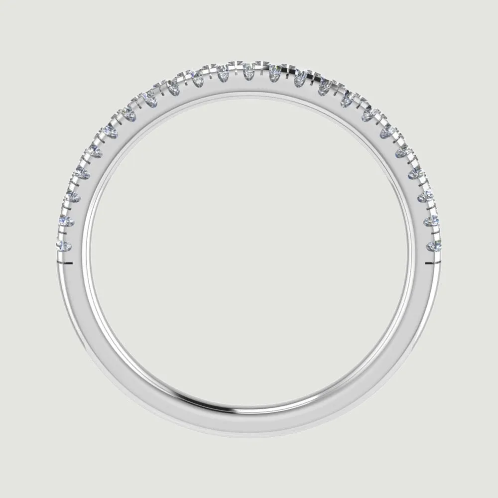 Micro Set Half Eternity Ring 1.7mm