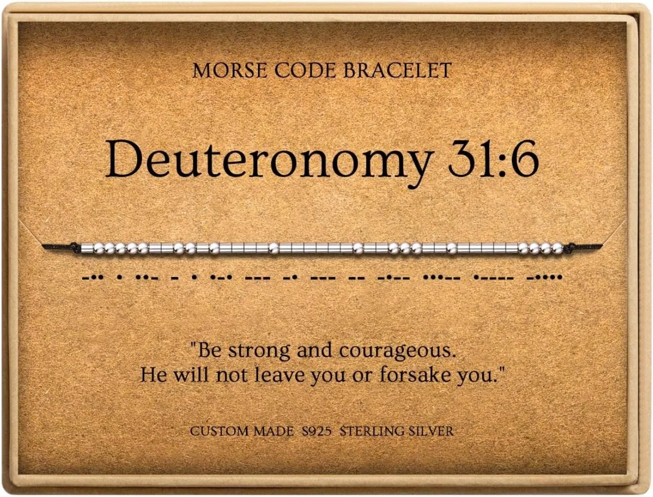 Morse Code Bracelets for Women, Christian Bible Verse Bracelets, Scripture S925 Sterling Silver Inspirational Faith Jewelry, Religious Gifts for Women