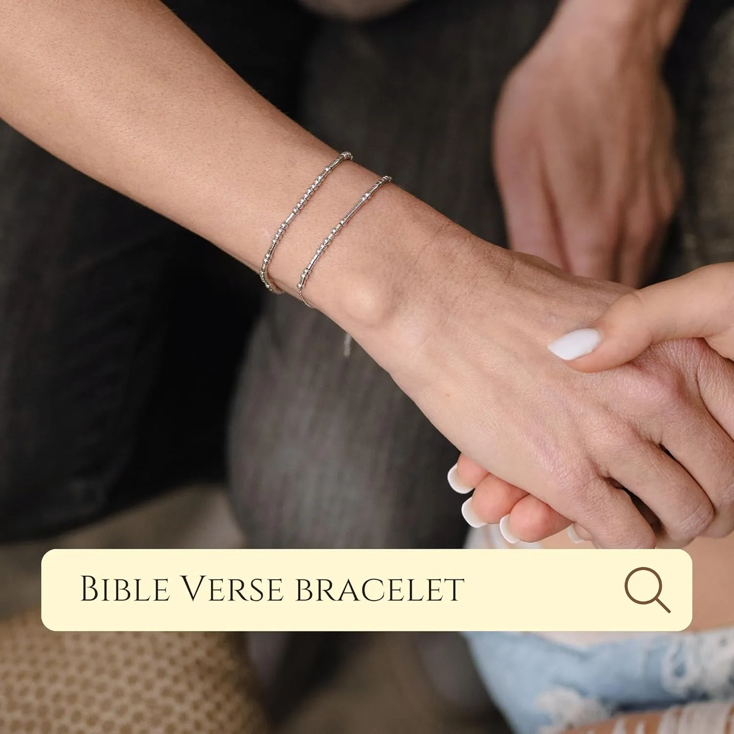 Morse Code Bracelets for Women, Christian Bible Verse Bracelets, Scripture S925 Sterling Silver Inspirational Faith Jewelry, Religious Gifts for Women
