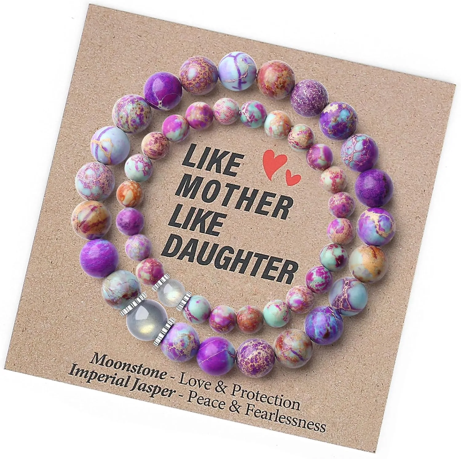 Natural Gemstone Bracelet Gifts for Daughter Mom Sister Niece Aunt Wife Girlfriend Grandma