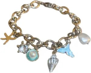 New 2026 Unisex Bohemian Conch Shell Starfish Rhinestone Imitation Pearl For Women Bracelet Unique Vacation Party Accessories Jewelry Findings Fashion Trendy Creative Gift For Women And Men