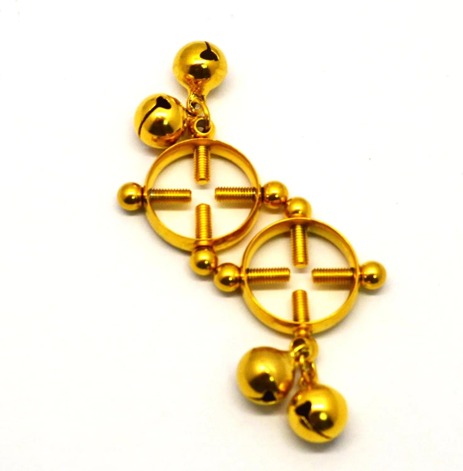 Nipple Rings for WomenNon-Piercing Adjustable Nipple Rings Colored Pleasant Bell Ringing Nipple Rings,Safe to Wear Body Jewelry for Women2pcs