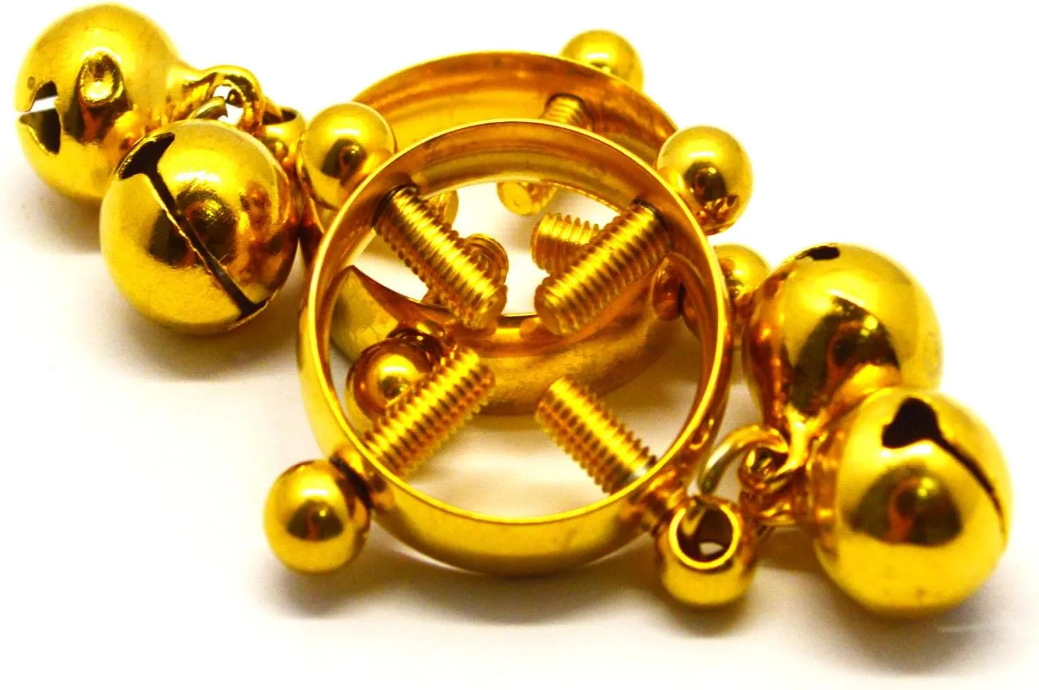 Nipple Rings for WomenNon-Piercing Adjustable Nipple Rings Colored Pleasant Bell Ringing Nipple Rings,Safe to Wear Body Jewelry for Women2pcs