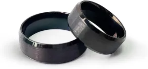 Noctilux Stainless Steel Rings for Men and Women Classical Simple for Everyday Wear, Engagement and Wedding