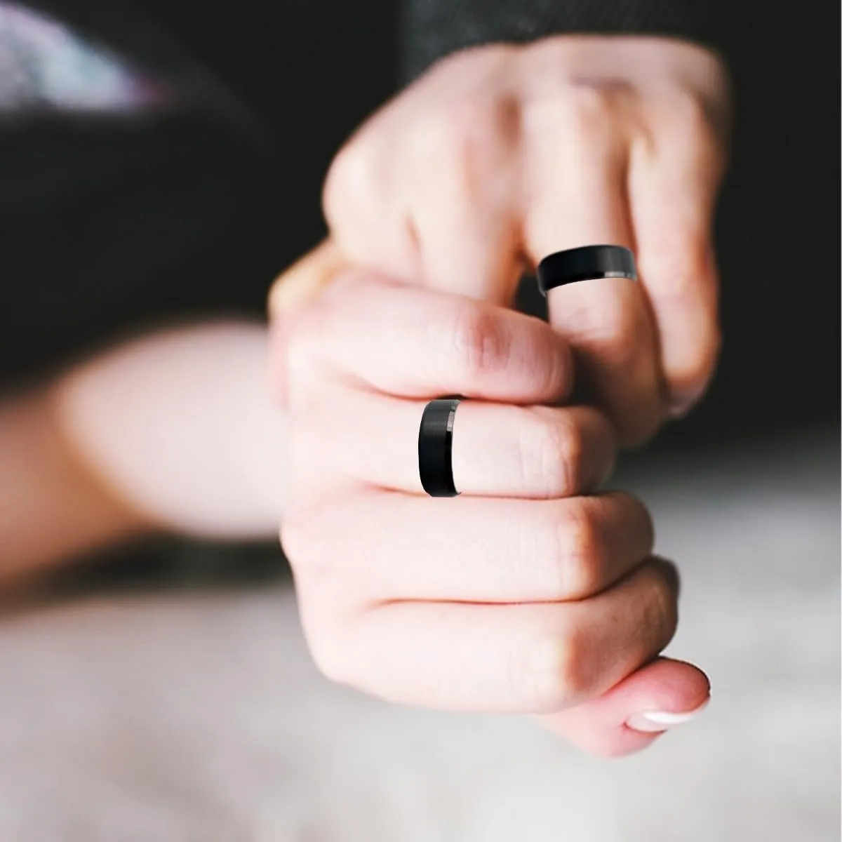 Noctilux Stainless Steel Rings for Men and Women Classical Simple for Everyday Wear, Engagement and Wedding