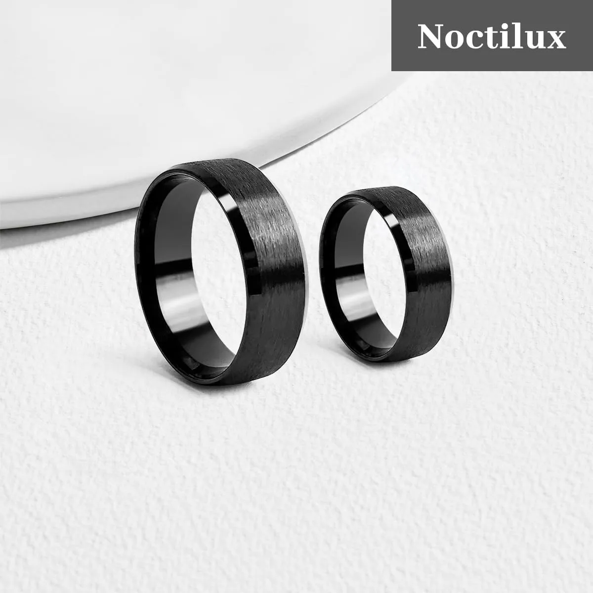 Noctilux Stainless Steel Rings for Men and Women Classical Simple for Everyday Wear, Engagement and Wedding