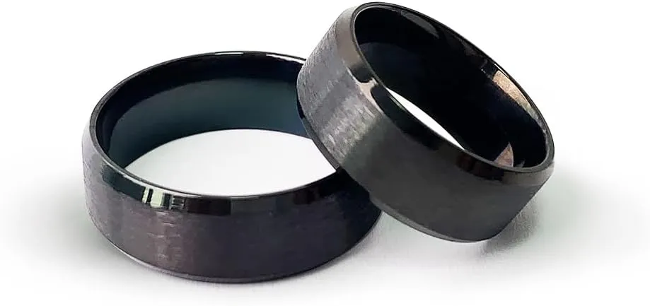 Noctilux Stainless Steel Rings for Men and Women Classical Simple for Everyday Wear, Engagement and Wedding
