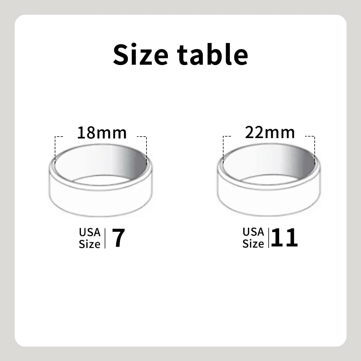 Noctilux Stainless Steel Rings for Men and Women Classical Simple for Everyday Wear, Engagement and Wedding