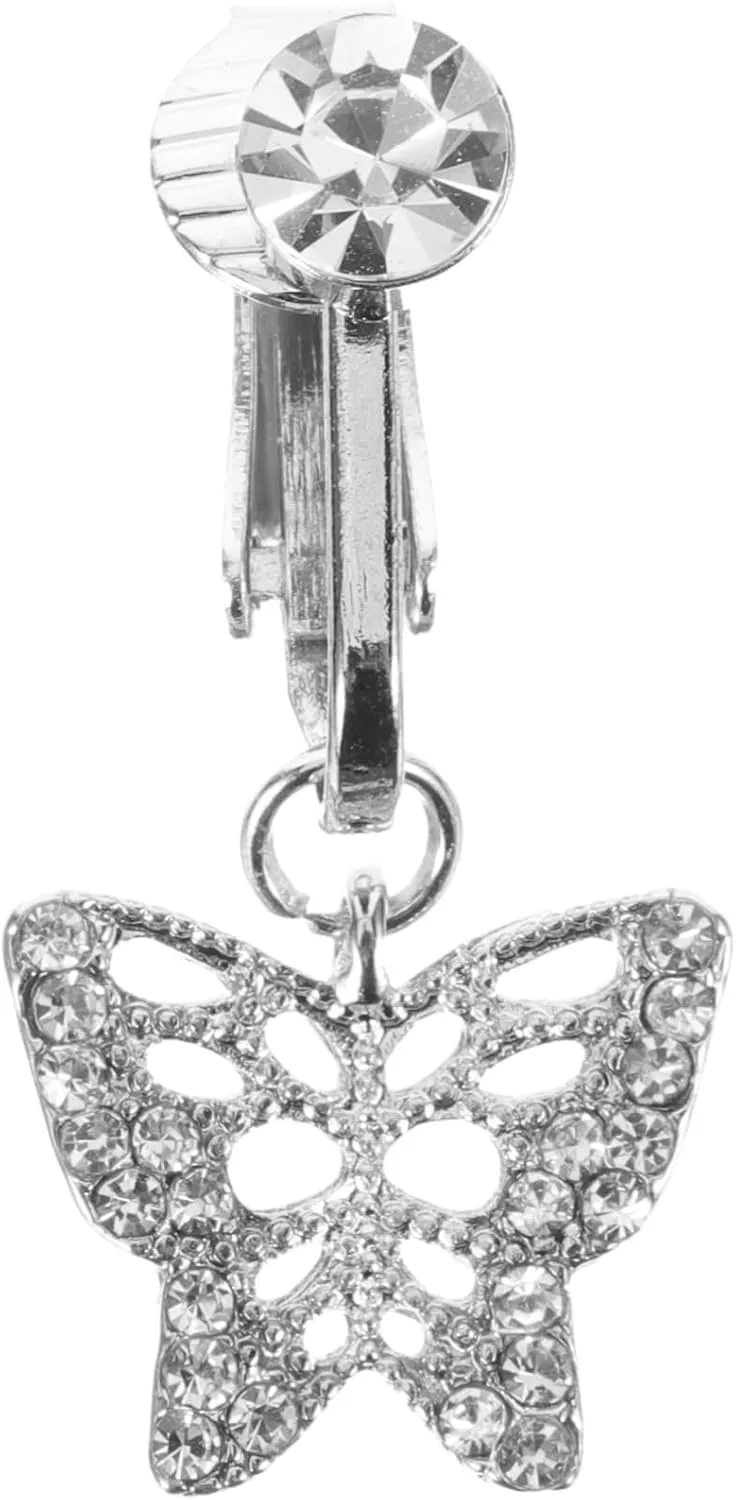 Non Piercing Fake Belly Button Ring with Clip Design Dangle Navel Ring Jewelry for Parties Festivals and Daily Wear Unique Belly Decoration for Women