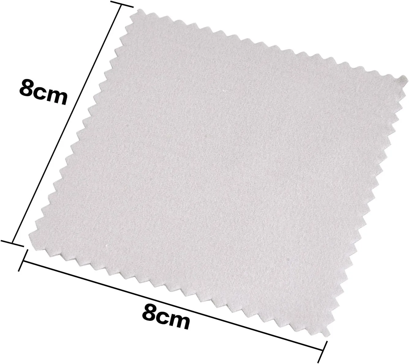 Outus Jewelry Cleaning Cloth Polishing Cloth for Sterling Silver Gold Platinum, 50 Pack (Grey)