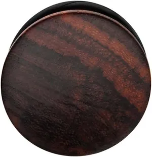 Pair of Organic Sono Wood Single Flare Hand Carved Ear Plugs Gauges 0g 00g 1/2 7/16 9/16 5/8 3/4 7/8 1 Inch 18mm 20mm