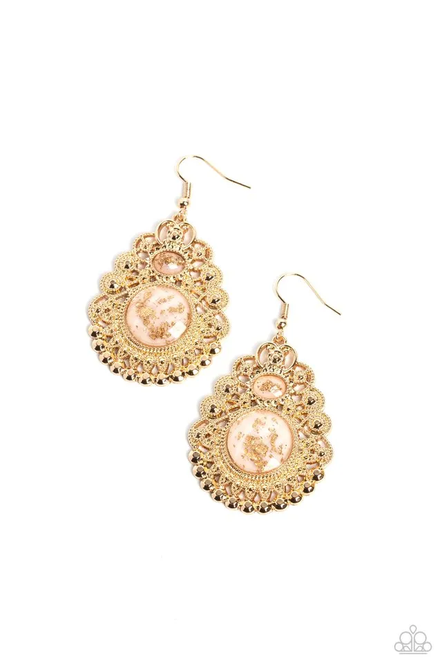 Paparazzi Earring ~ Welcoming Whimsy - White