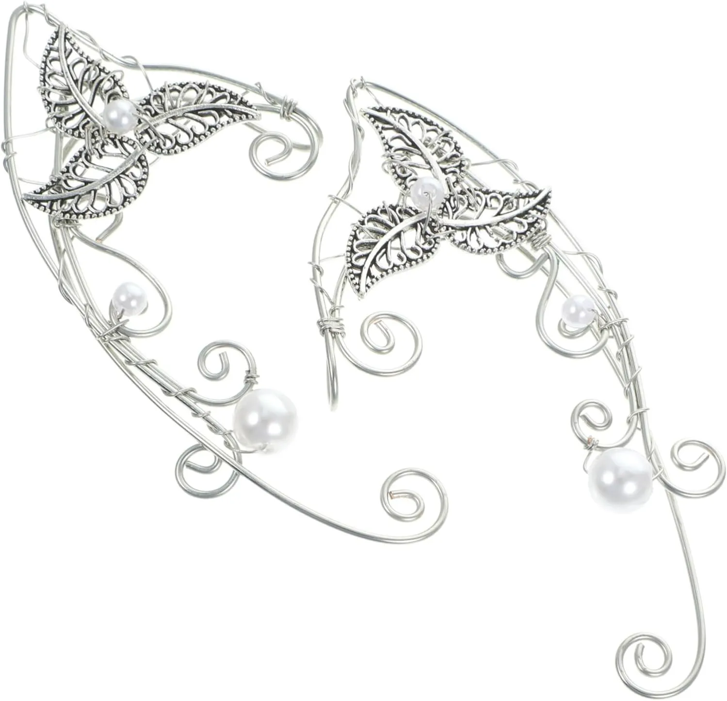 PartyKindom Women's Lightweight Non Piercing Ear Cuffs Earring Cuffs and Wraps Set