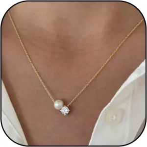 Pearl Choker Necklaces for Men White Pearl Necklace Set Gold Chain Layered Necklace Trendy Pearl Jewelry for Men Birthday Gifts for Boyfriend