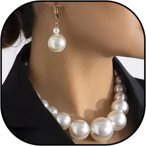 Pearl Jewelry Set Chunky Pearl Necklaces for Women Dainty Gold Jewelry Set Pearl Necklace and Earring Set Pearl Necklace Set Wedding Jewelry Set for Bride