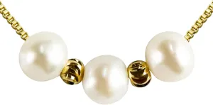 PEARLIE Dainty Pearl Pendant Necklaces for Women Gold Choker Handmade Layered Pearl Chain Necklace Delicate Pearl Necklace Jewelry Summer Costume Everyday Jewelry Accessories