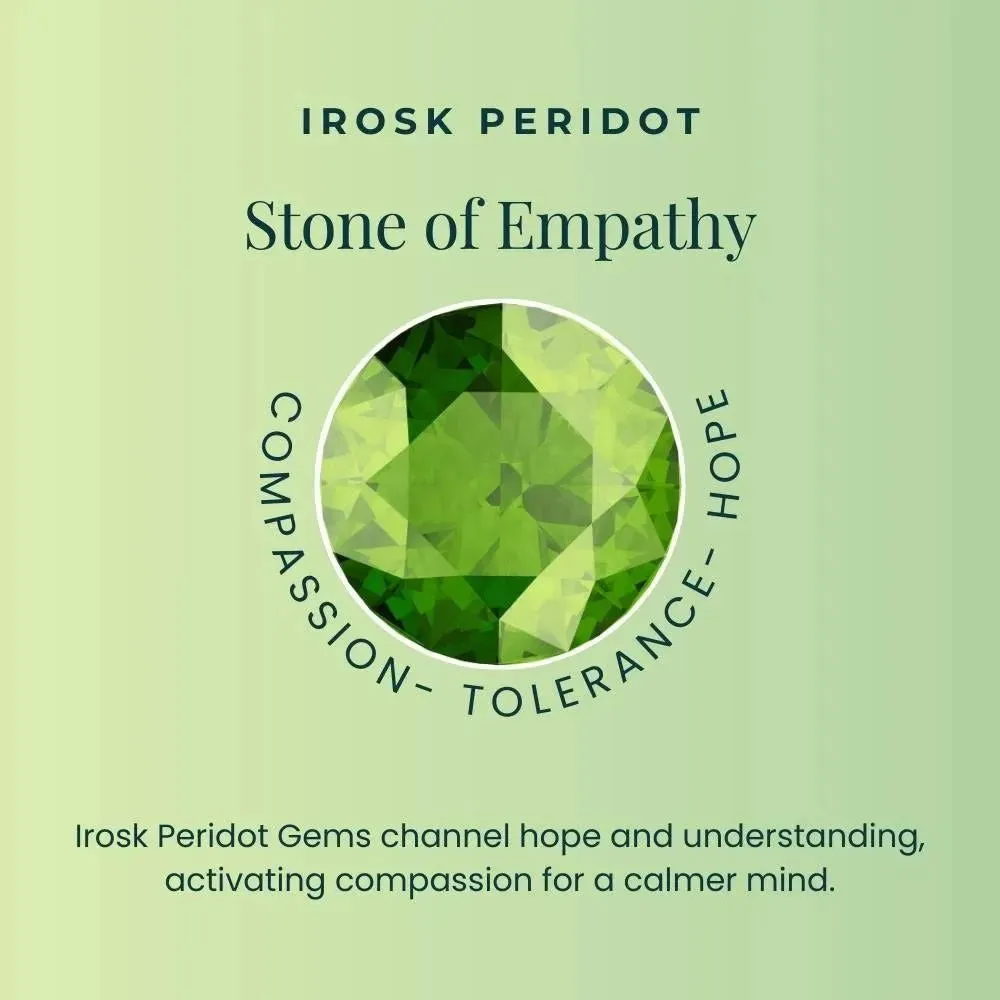 Peridot Stud Earrings | Classic Round August Birthstone | Irosk ®