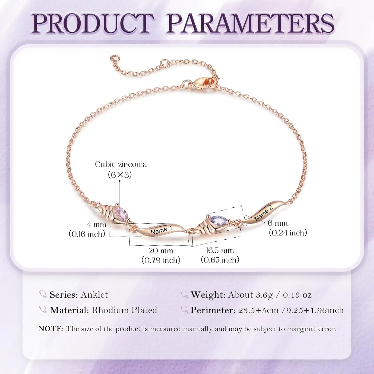 Personalized Birthstone Charm Bracelet for Women Custom Name Birthstones Mother Daughter Infinity Bracelets Gifts for BFF Friendship