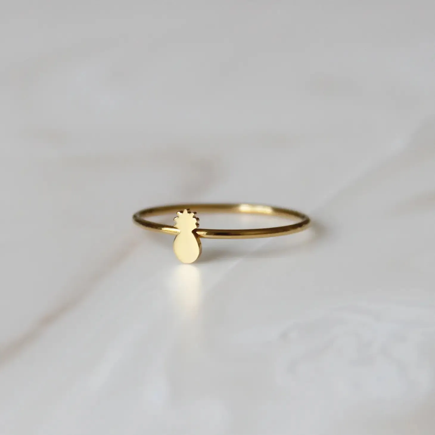 Pineapple Gold Ring