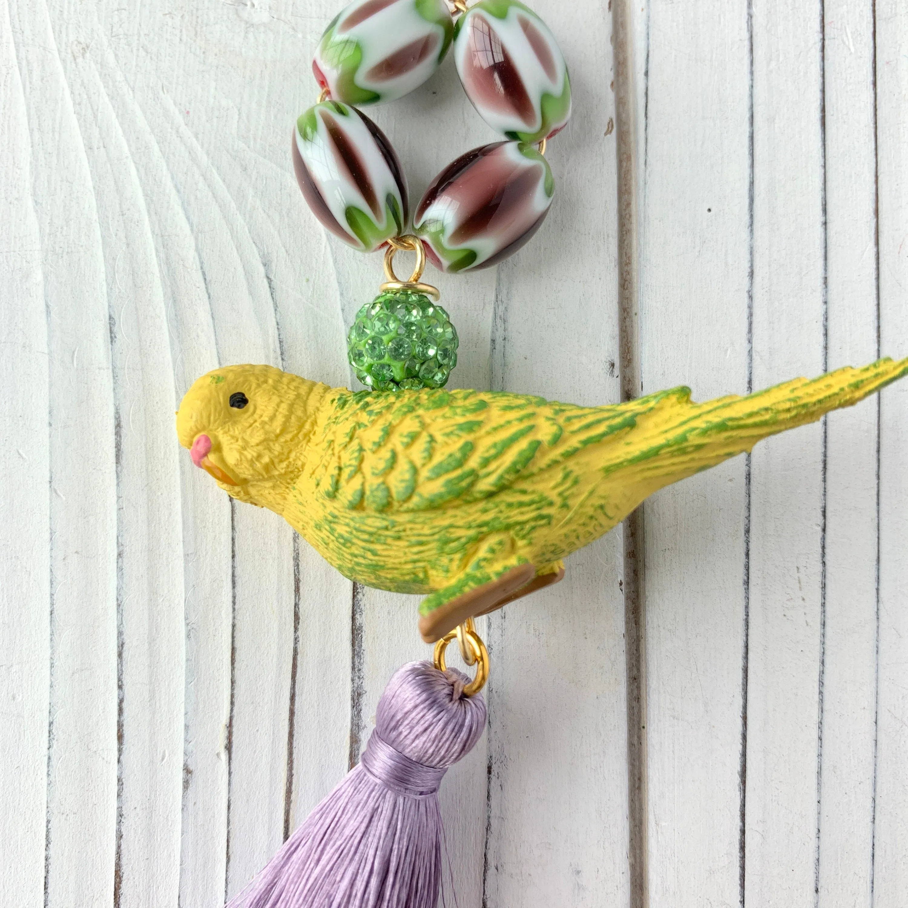 Piper the Parakeet Pendant Necklace