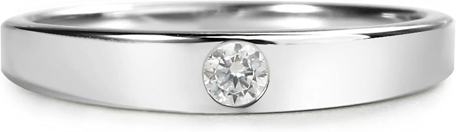 Precious Pieces Sterling Silver Dainty CZ Baby Ring or Girl's Ring