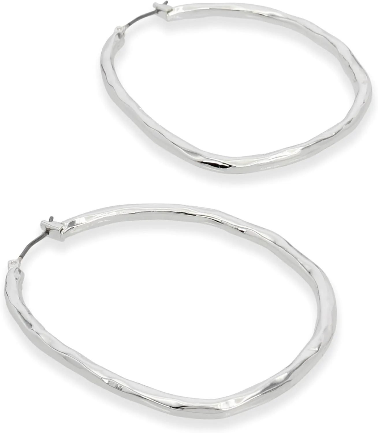 Robert Lee Morris Womens Sculpted Hoop Earrings