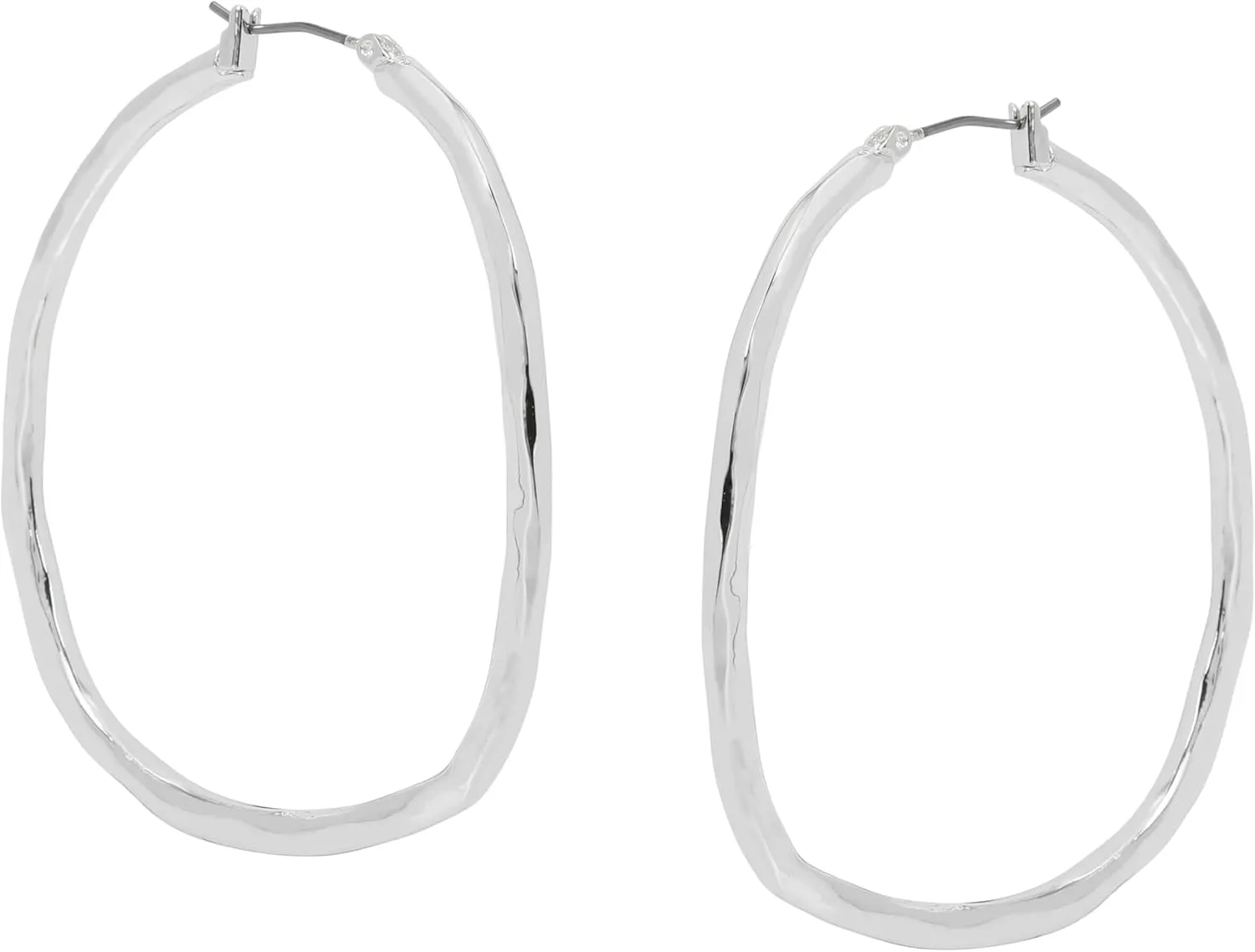Robert Lee Morris Womens Sculpted Hoop Earrings