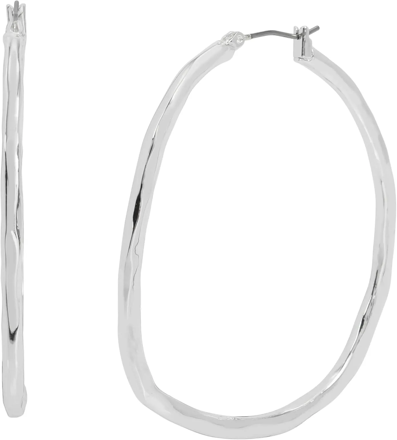 Robert Lee Morris Womens Sculpted Hoop Earrings