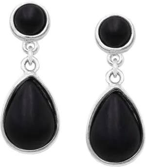 Rosemarie Collections Women's Western Style Turquoise Dangle Teardrop Hypoallergenic Statement Earrings, 1.25'