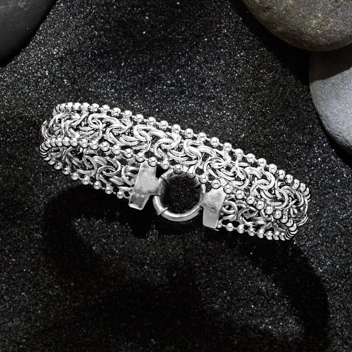 Ross-Simons Byzantine Beaded-Edge Bracelet