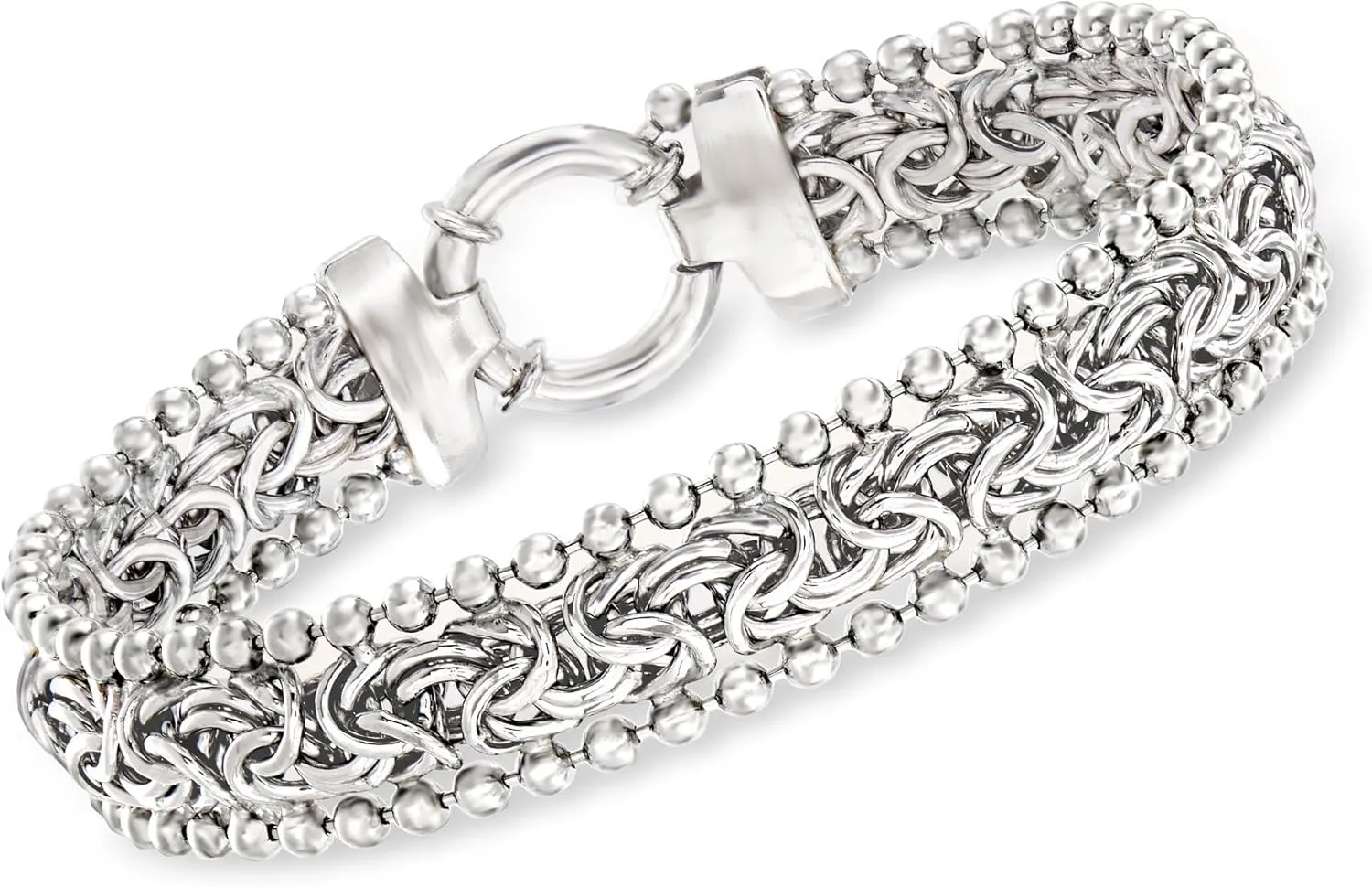 Ross-Simons Byzantine Beaded-Edge Bracelet