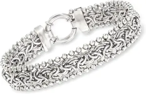 Ross-Simons Byzantine Beaded-Edge Bracelet