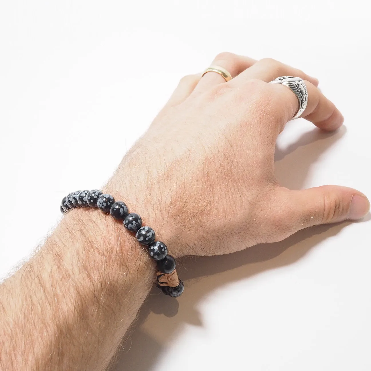 Round Stone Bracelet - Midnight
