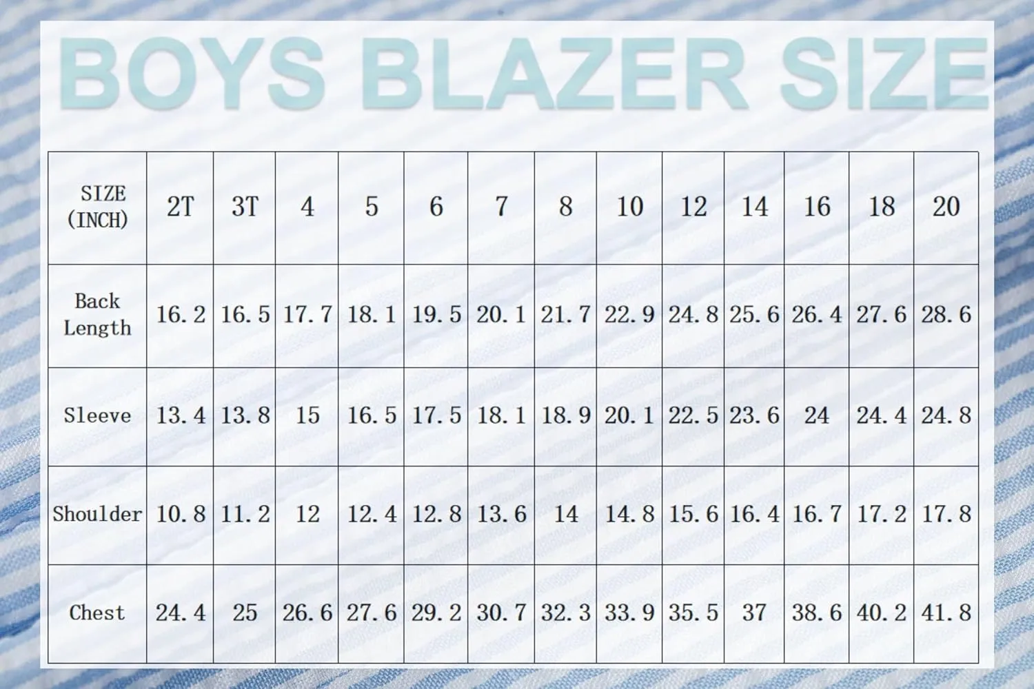 ROZU Boys Seersucker Blazer Lightweight Breathable Jacket Casual Stylish Summer Sport Coat for Wedding Travel