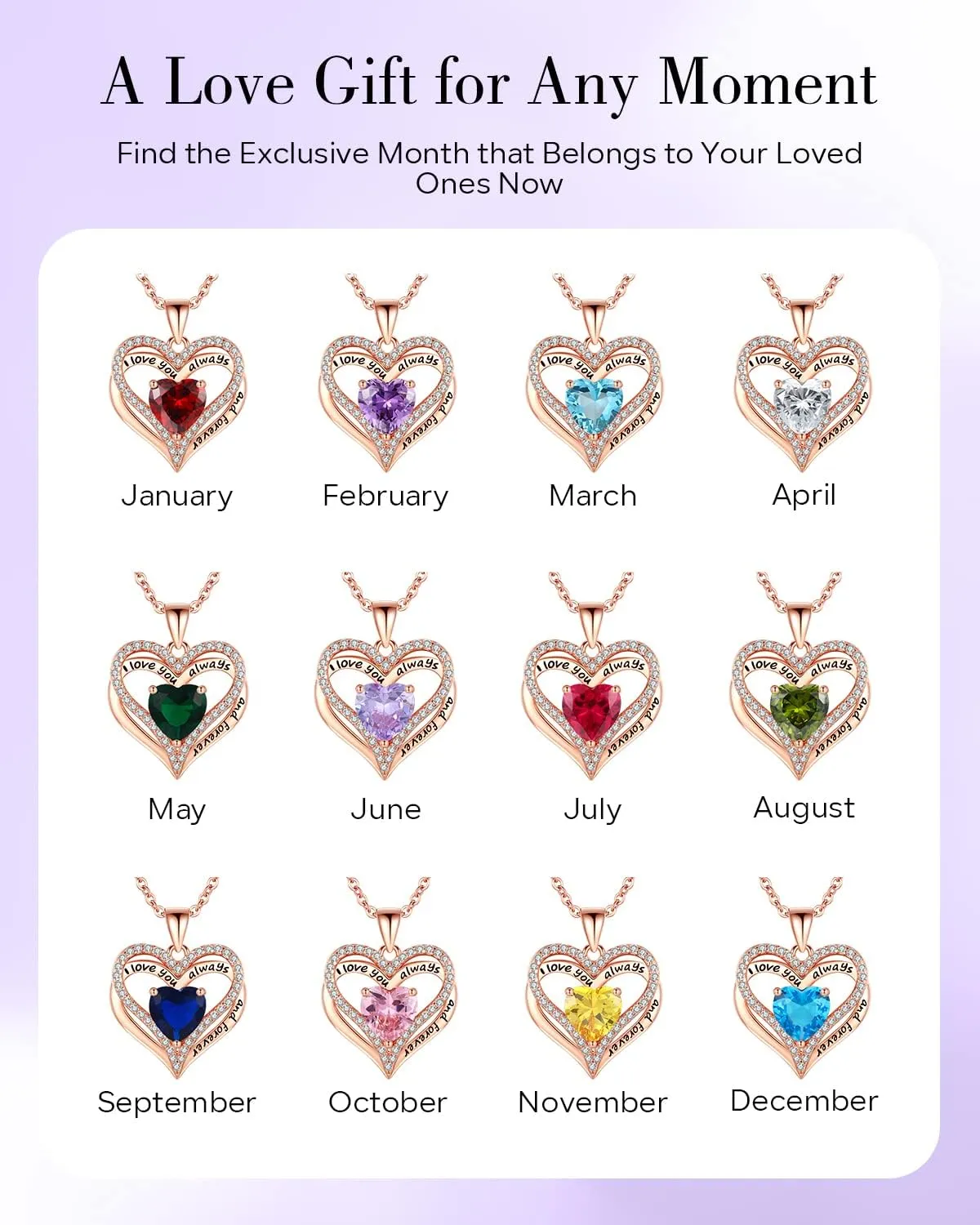 S925 Sterling Silver Necklace for Women, Wife Jewelry Rose Gold, Mom Birthday Valentines Mothers Day Gifts, Girlfriend Necklaces, Daughter Heart Jewel, Anniversary for Her