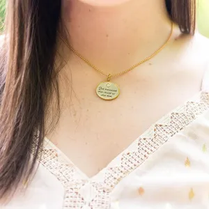 She Believed She Could Charm Necklace