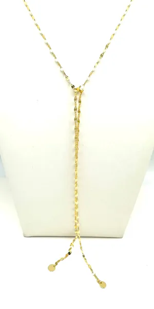 Shimmer Disc Necklace