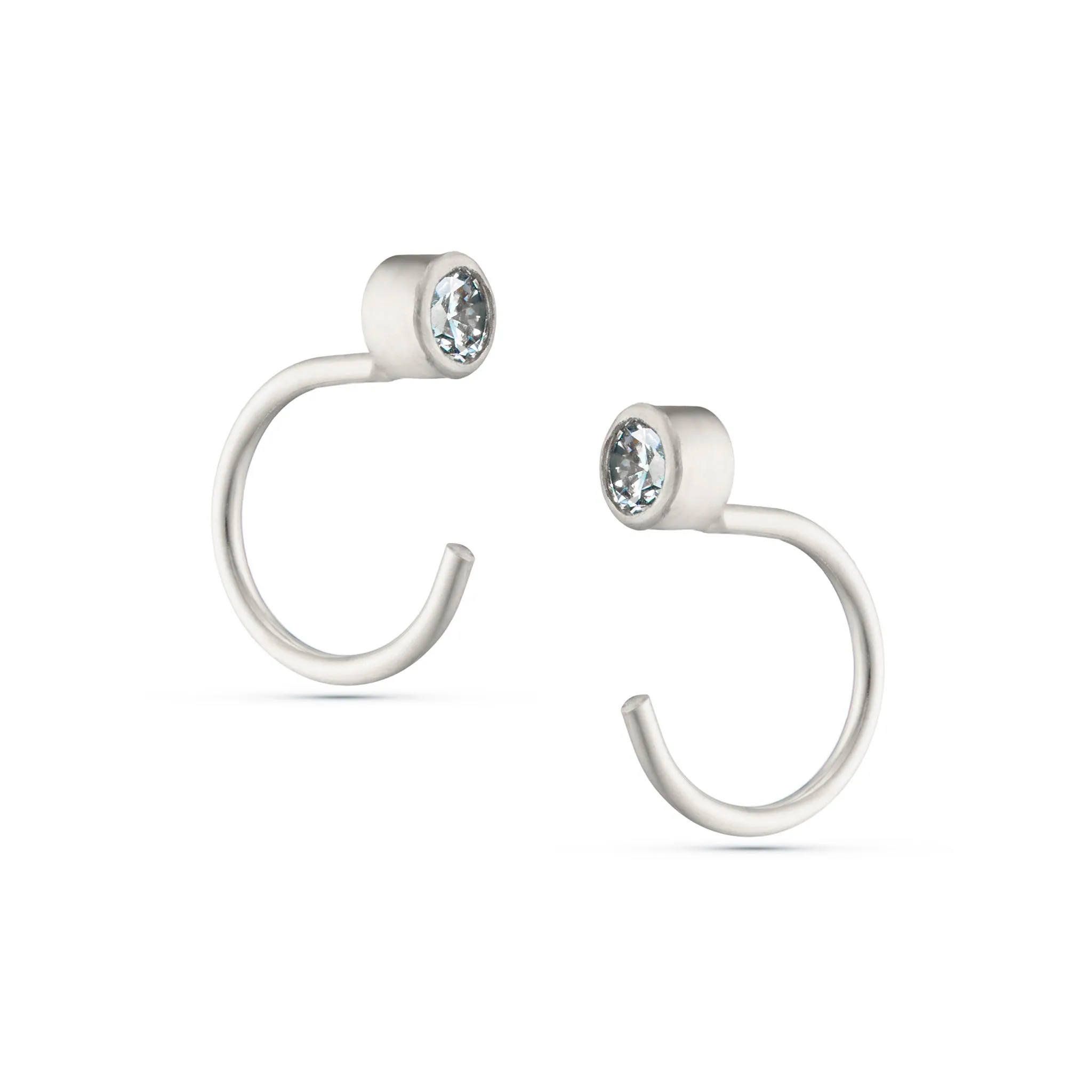 Shine Hug Studs - Silver