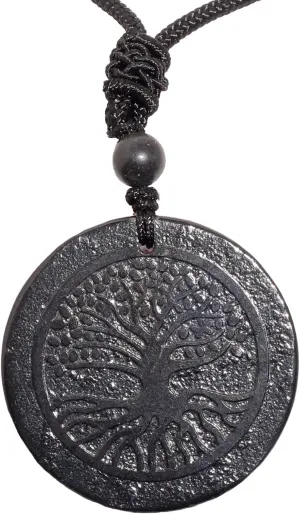 Shungite Necklace Shungite Stone Pendant Crystal Protection Healing Crystals for Women Men