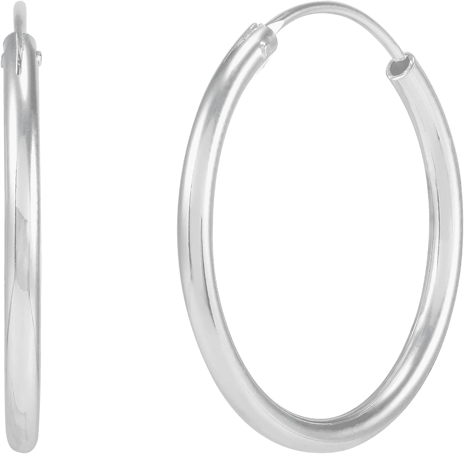 Silpada 'Endless Elegance' Hoop Earrings in Sterling Silver